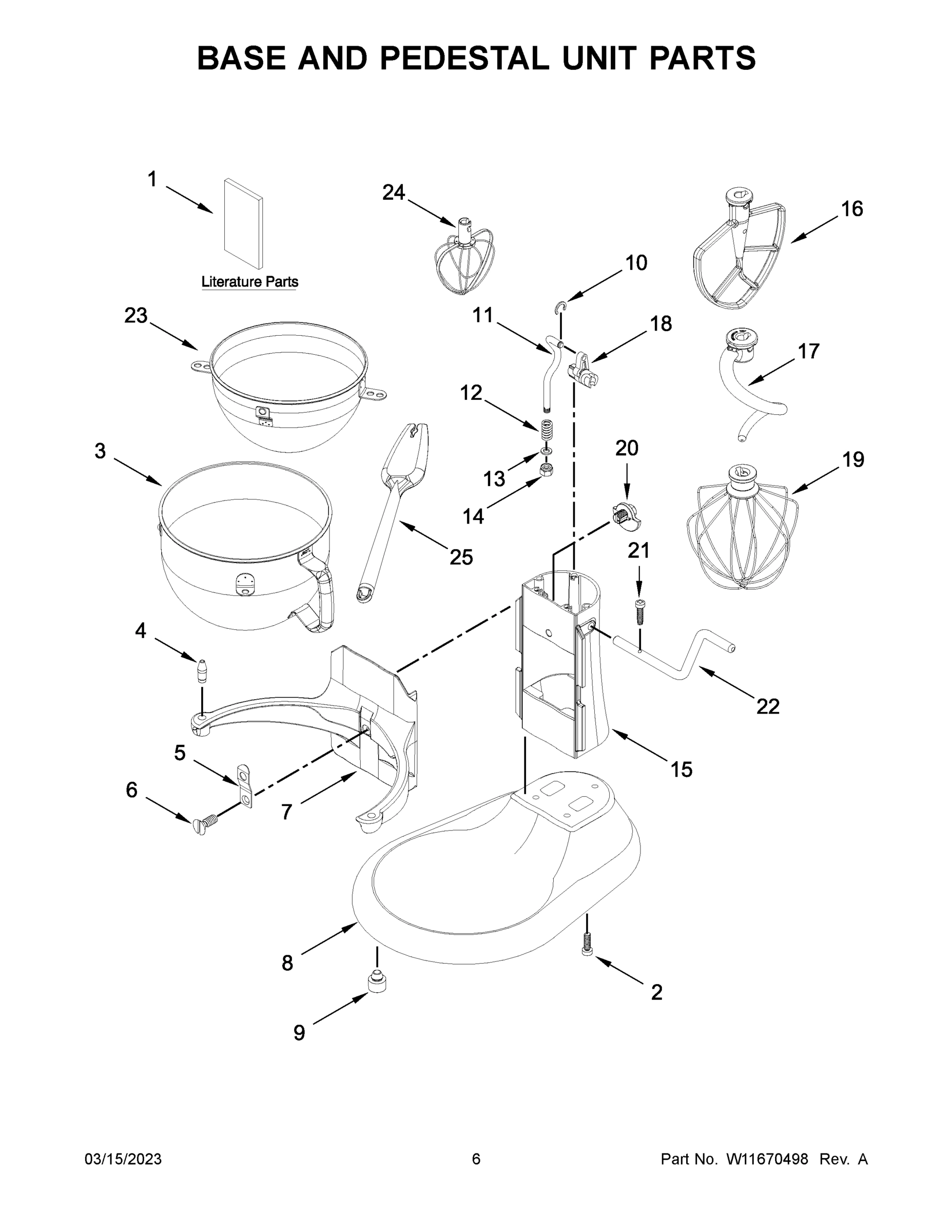 04 - BASE AND PEDESTAL UNIT PARTS
