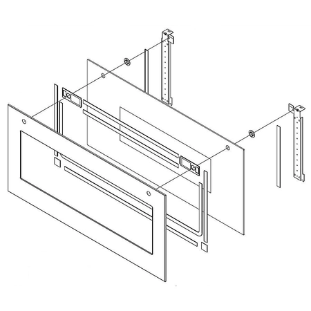 W10497862 Whirlpool Door Glass