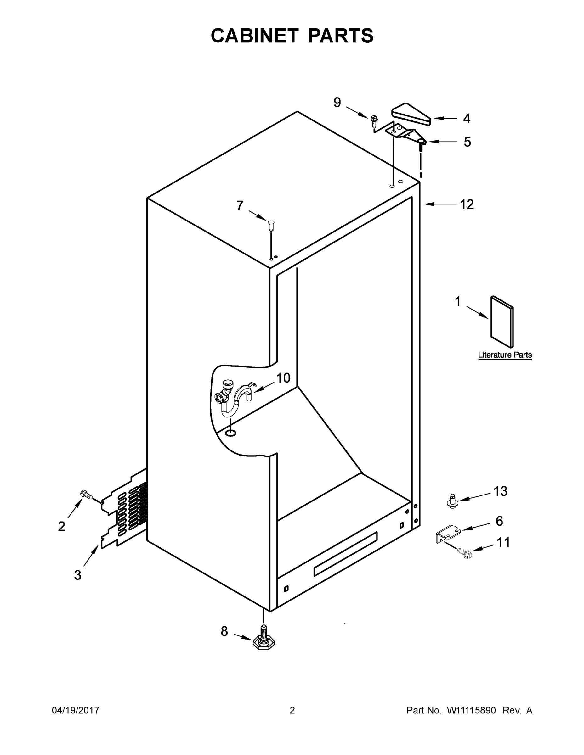 02 - CABINET PARTS