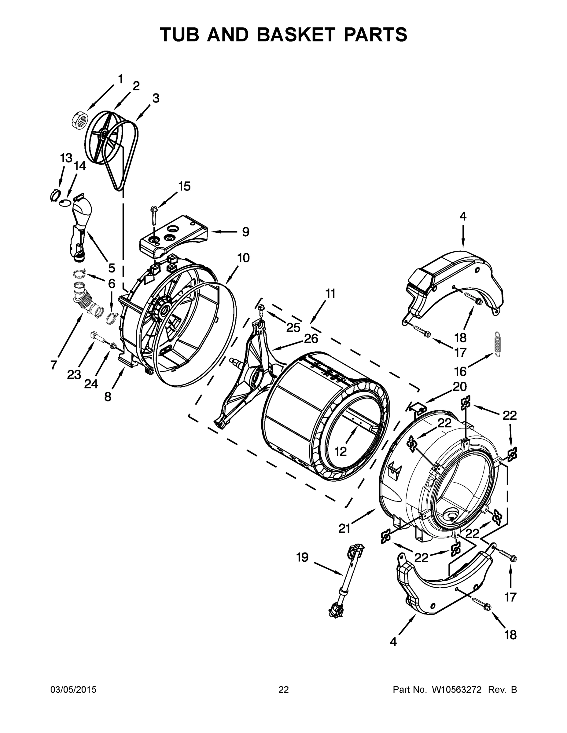 12 - TUB AND BASKET PARTS