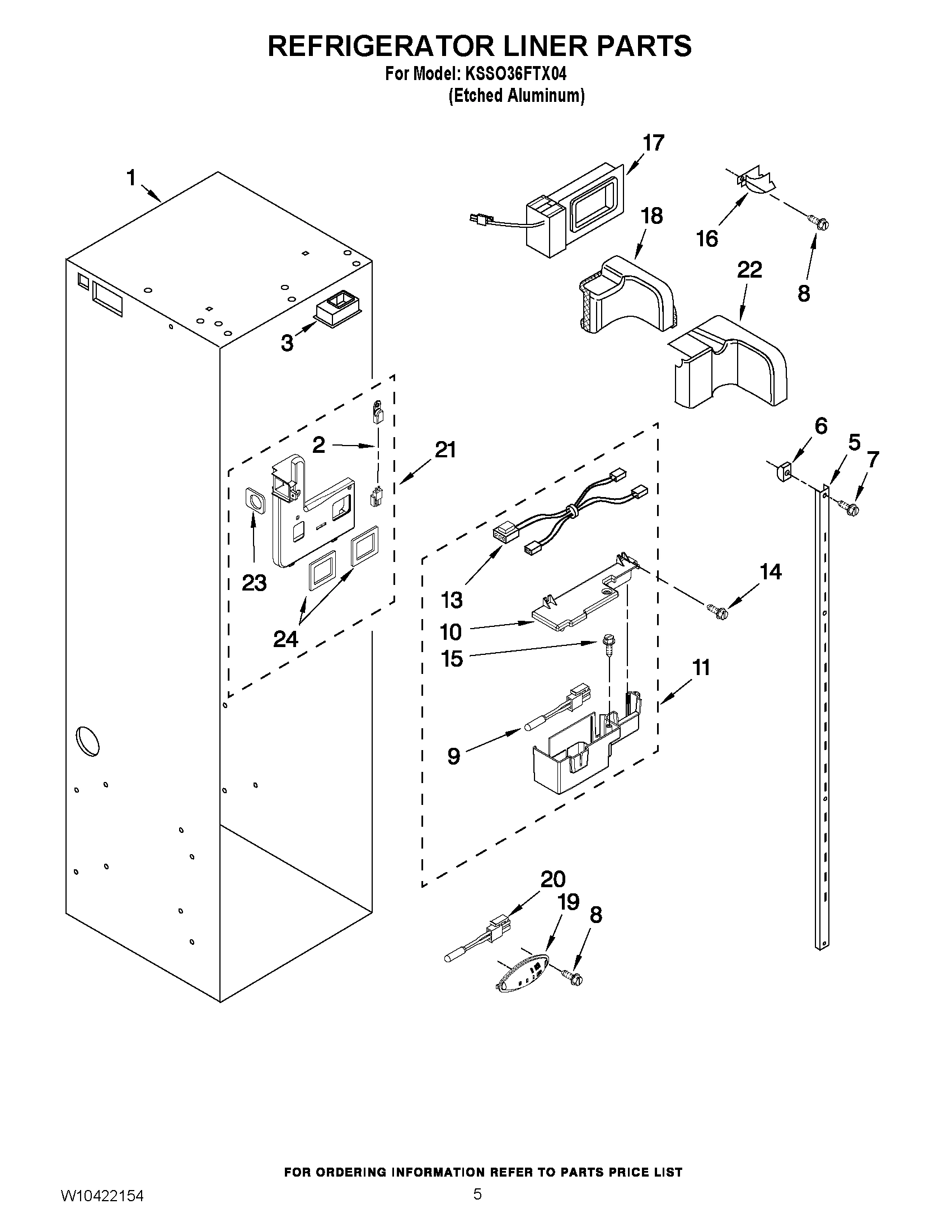04 - REFRIGERATOR LINER PARTS