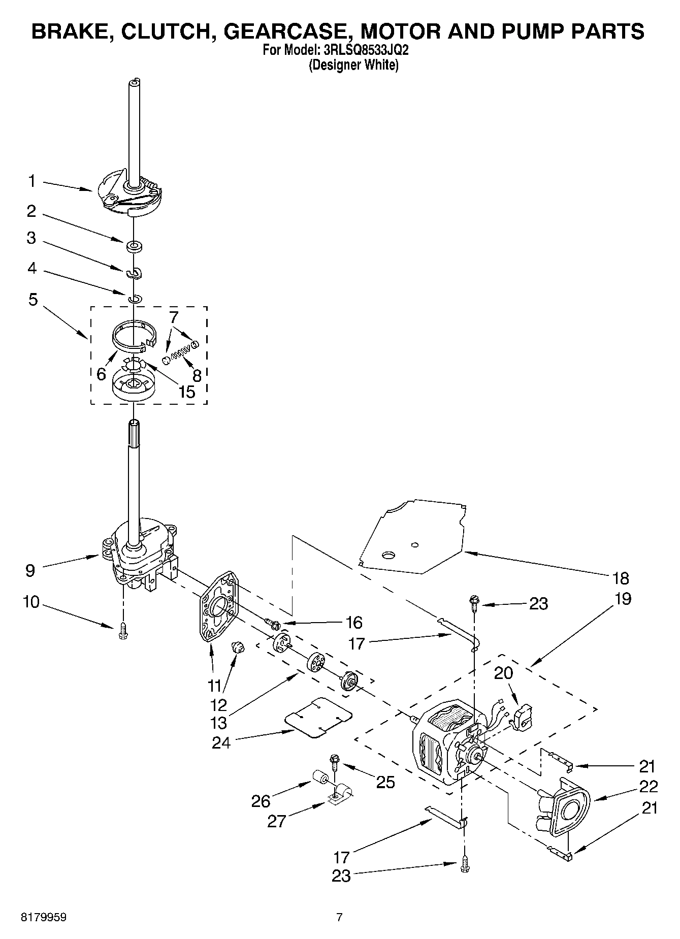 04 - BRAKE, CLUTCH, GEARCASE, MOTOR AND PUMP PARTS