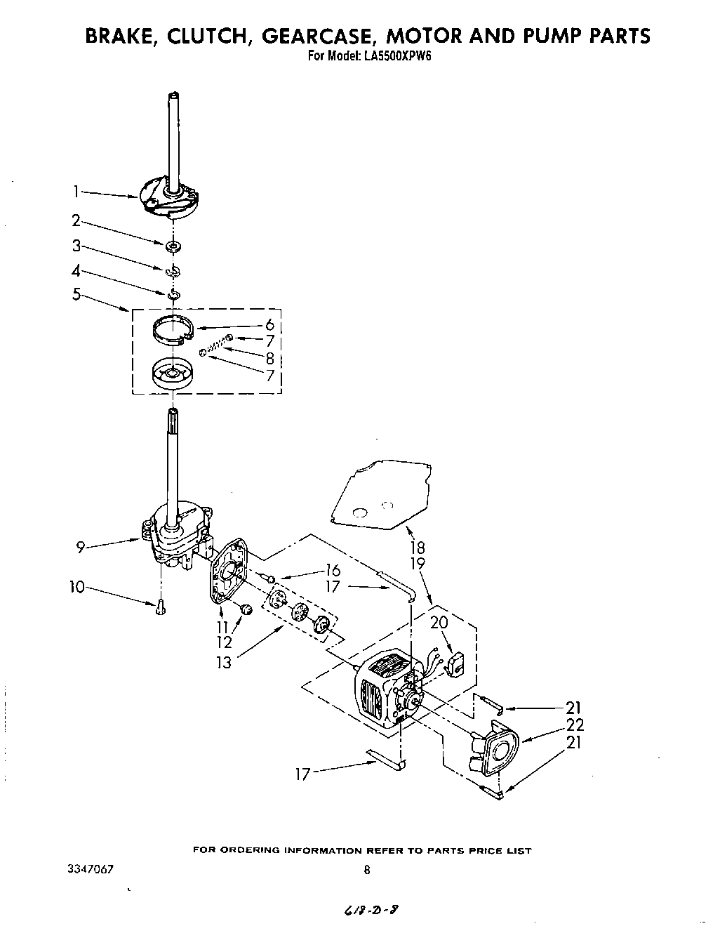 06 - BRAKE, CLUTCH, GEARCASE, MOTOR AND PUMP