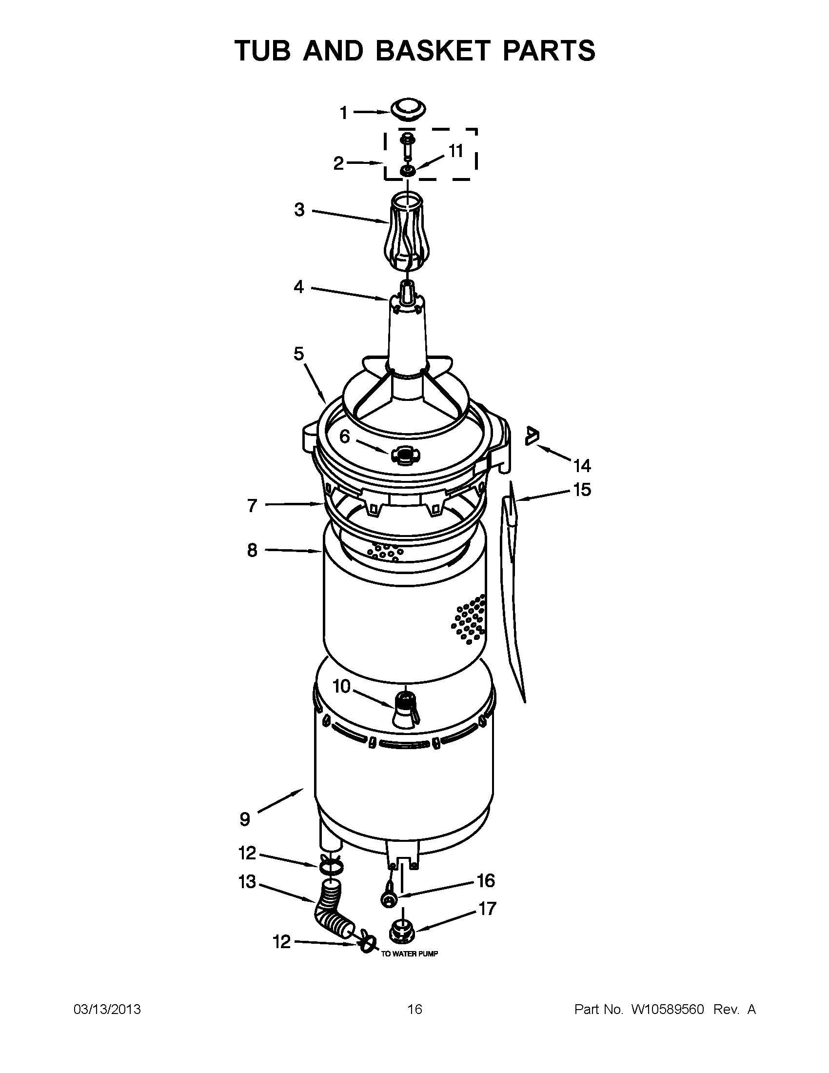 08 - TUB AND BASKET PARTS