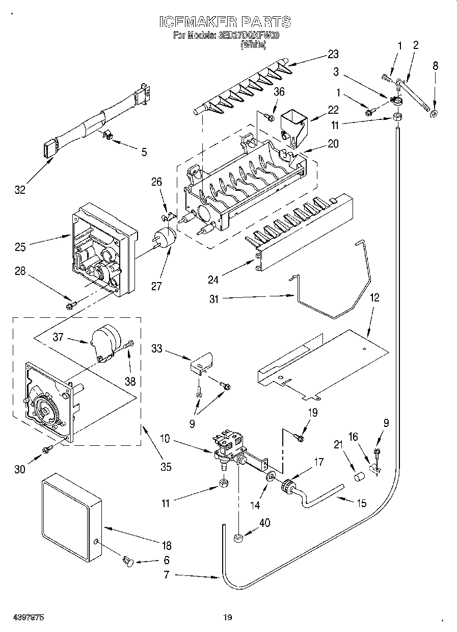 12 - ICE MAKER, LIT/OPTIONAL