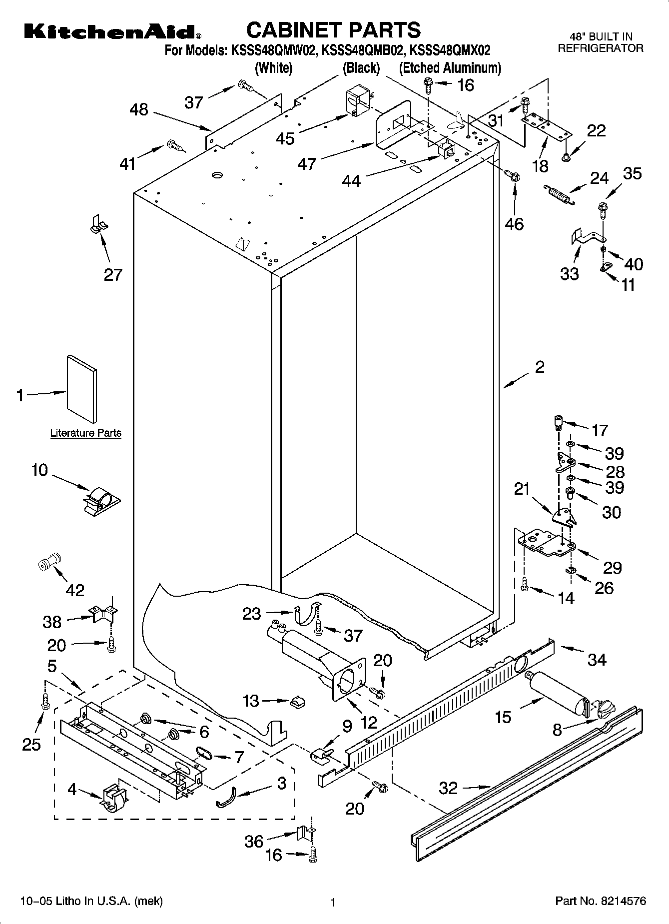 01 - CABINET PARTS