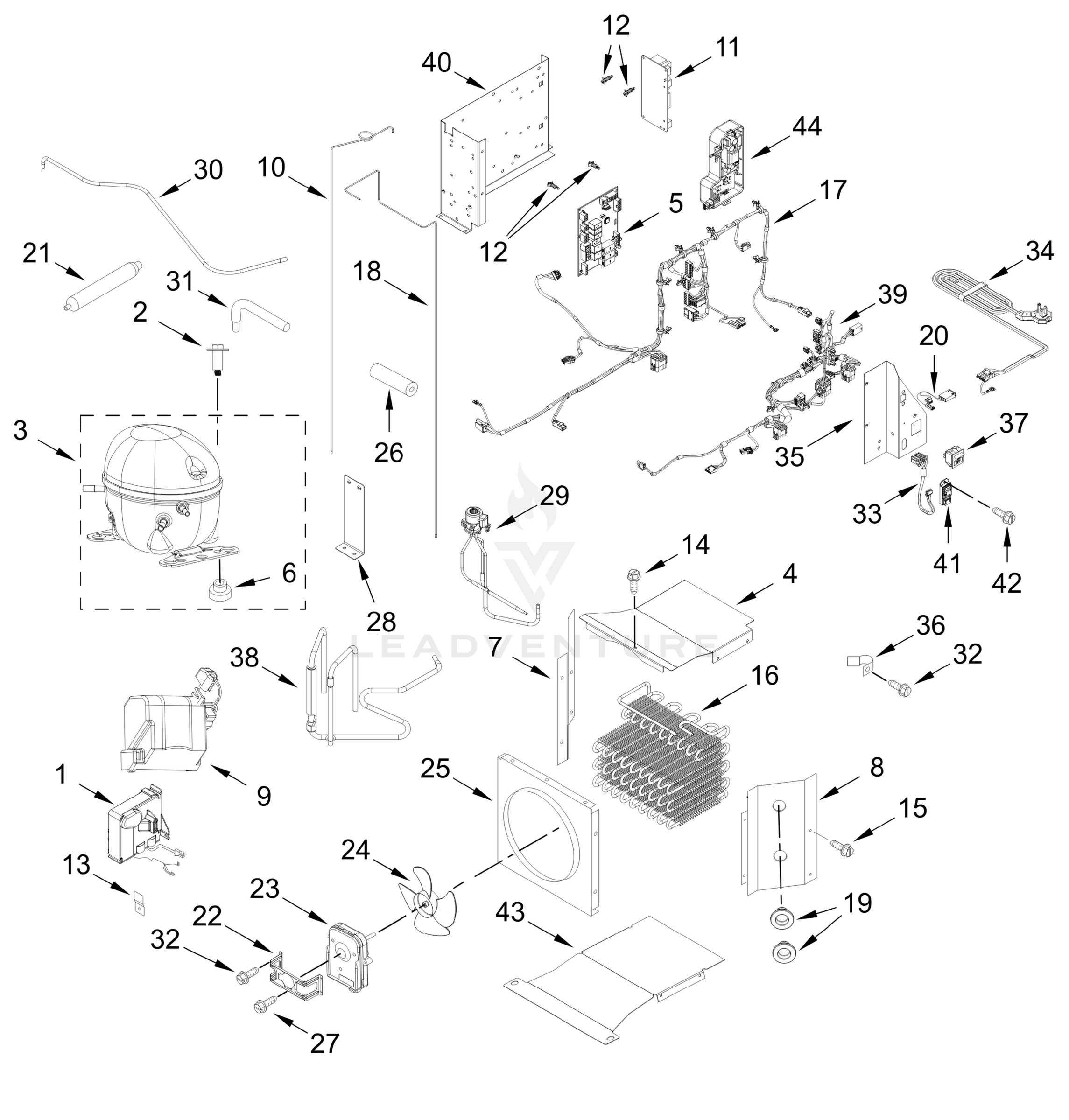 UPPER UNIT PARTS