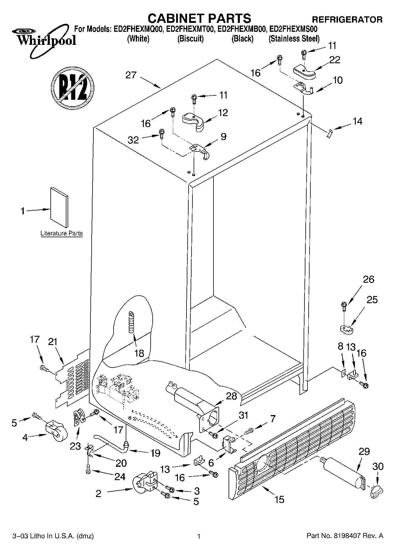01 - CABINET PARTS