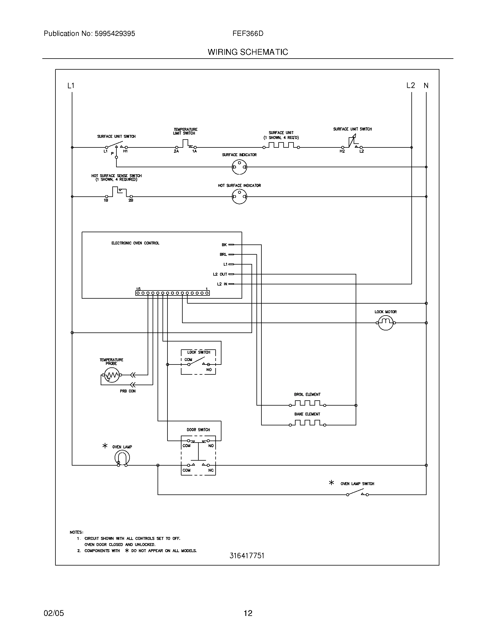 12 - WIRING SCHEMATIC