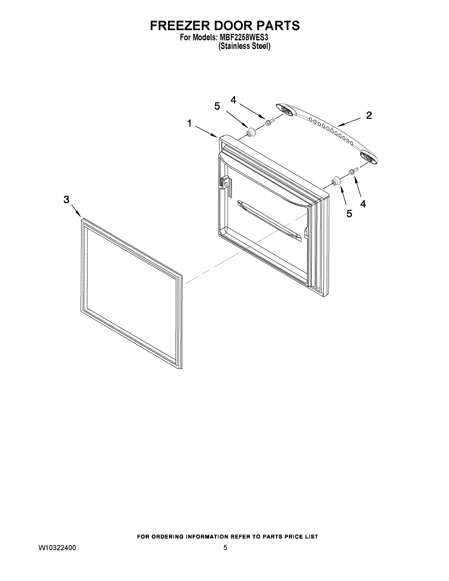 03 - FREEZER DOOR PARTS