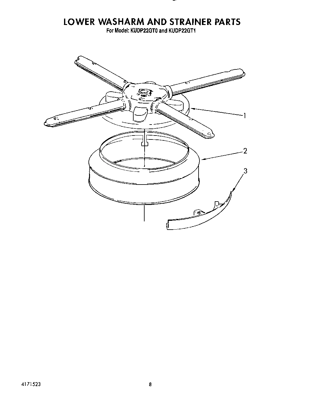 06 - LOWER WASHARM AND STRAINER