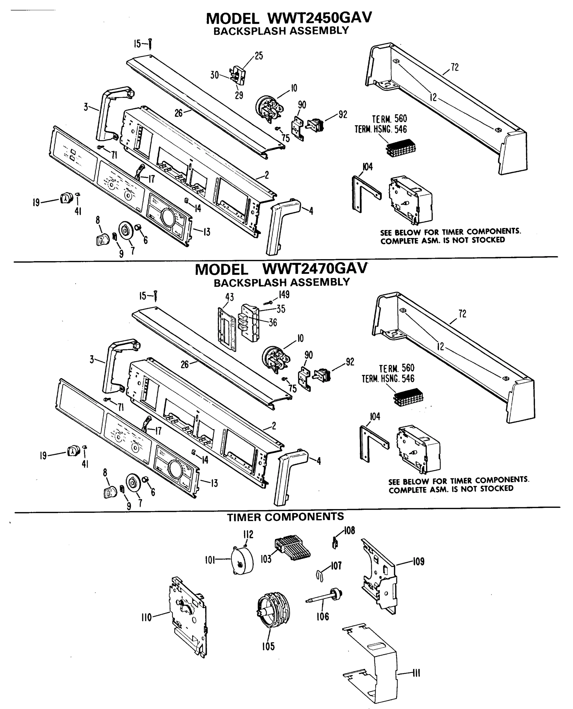 BACKSPLASH ASSEMBLY