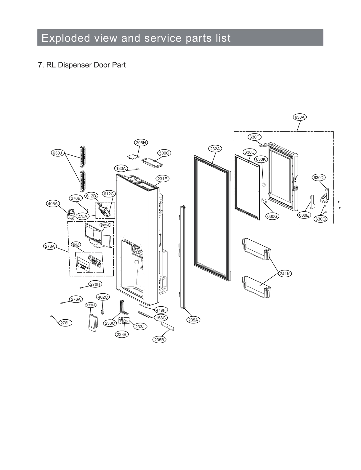 DISPENSER DOOR PART