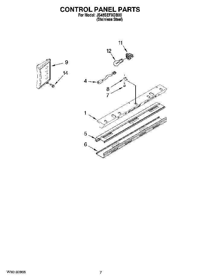 05 - CONTROL PANEL PARTS