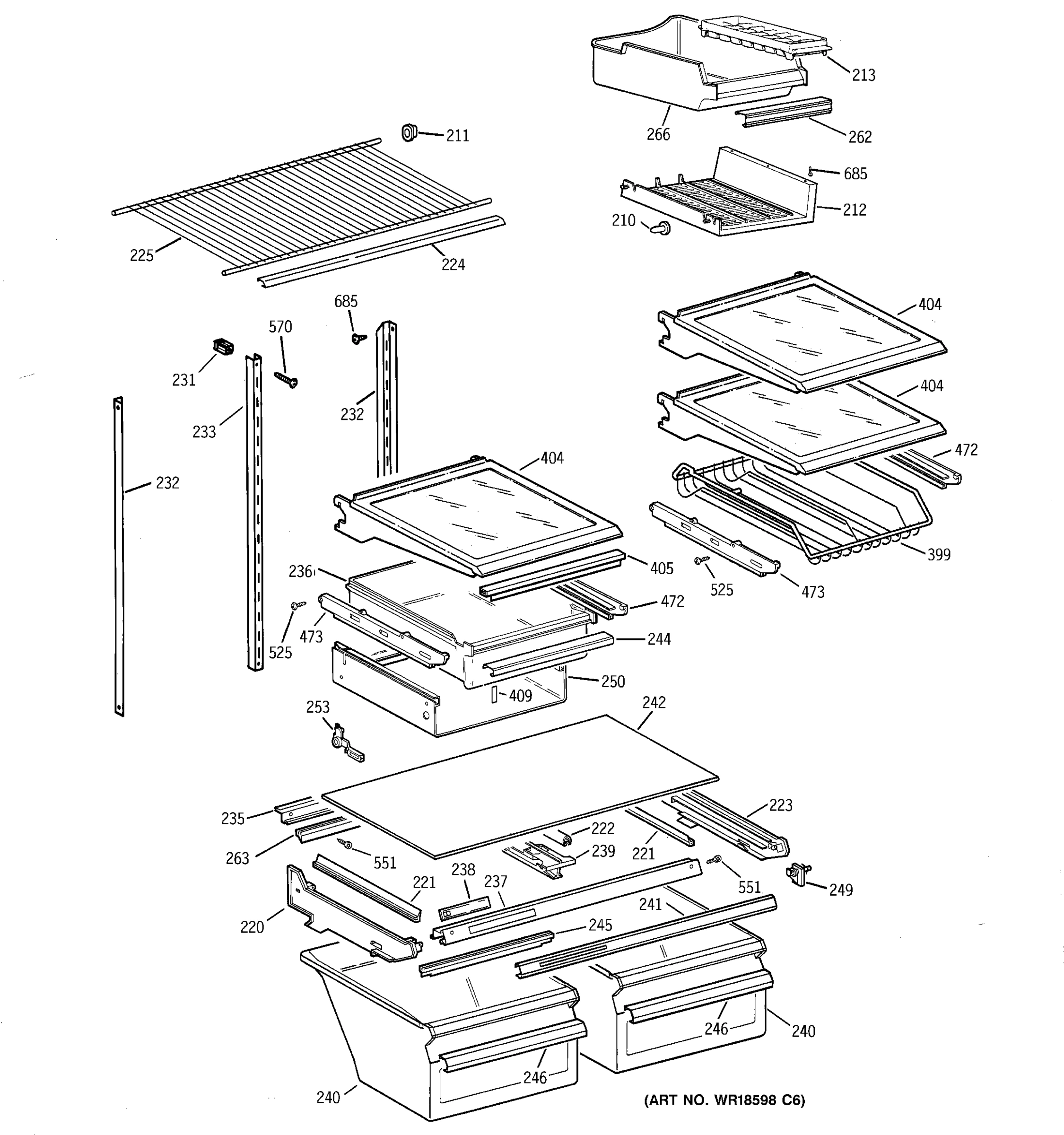 SHELVES & DRAWERS