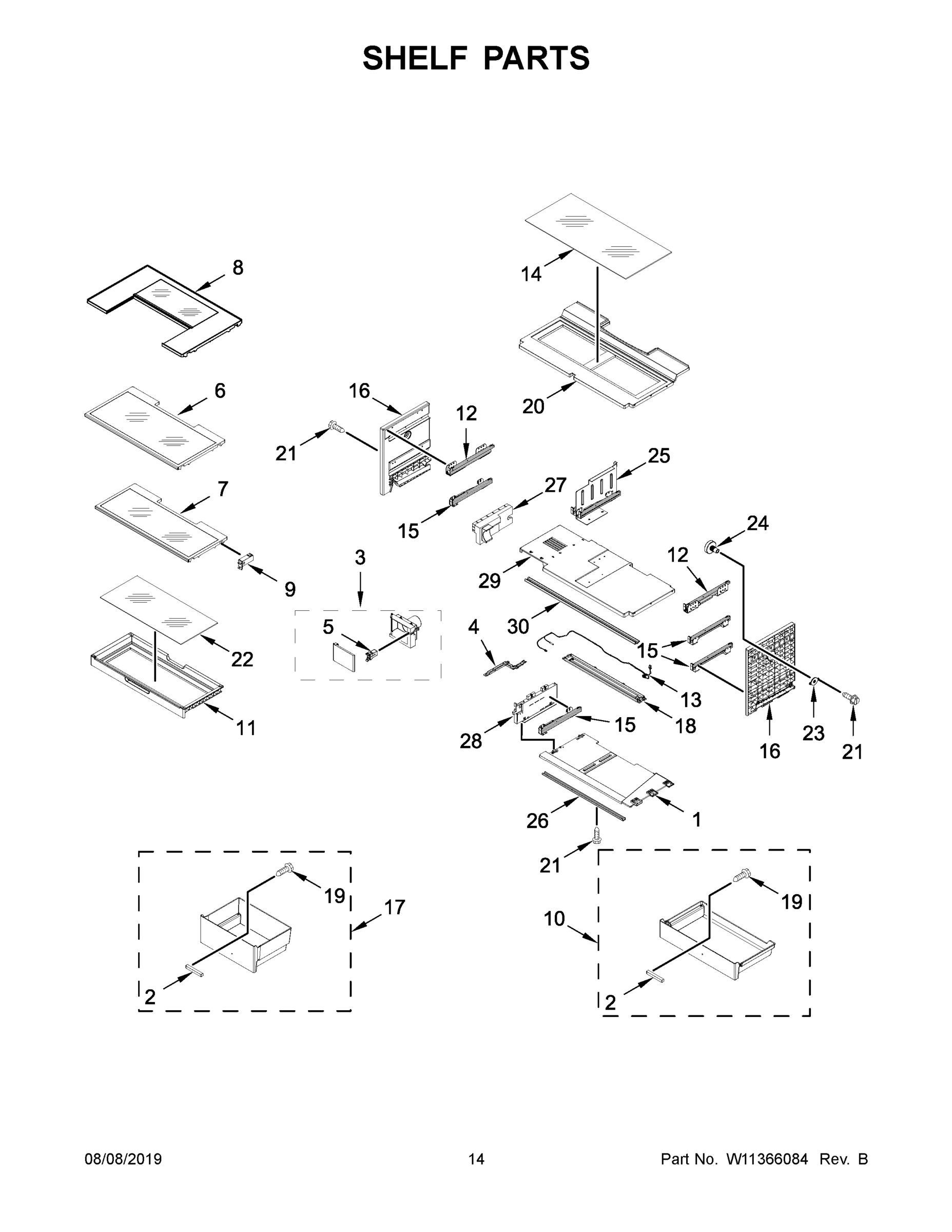 08 - SHELF PARTS