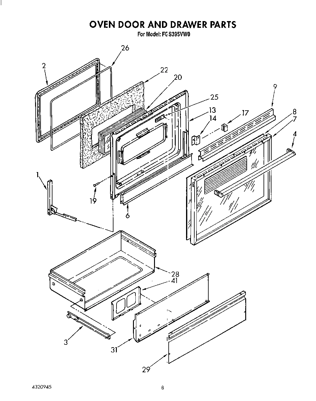 06 - OVEN DOOR AND DRAWER