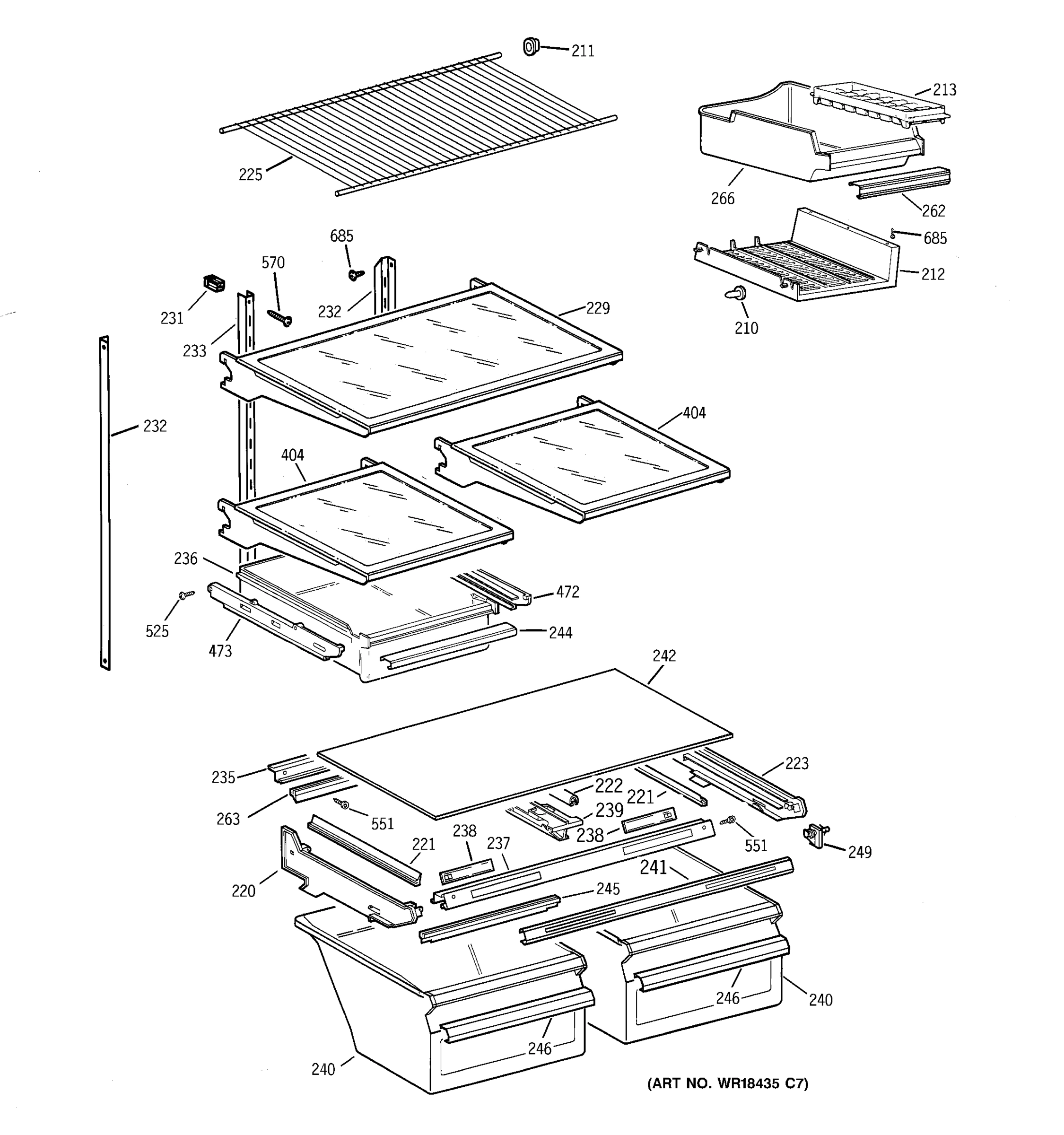 SHELF PARTS