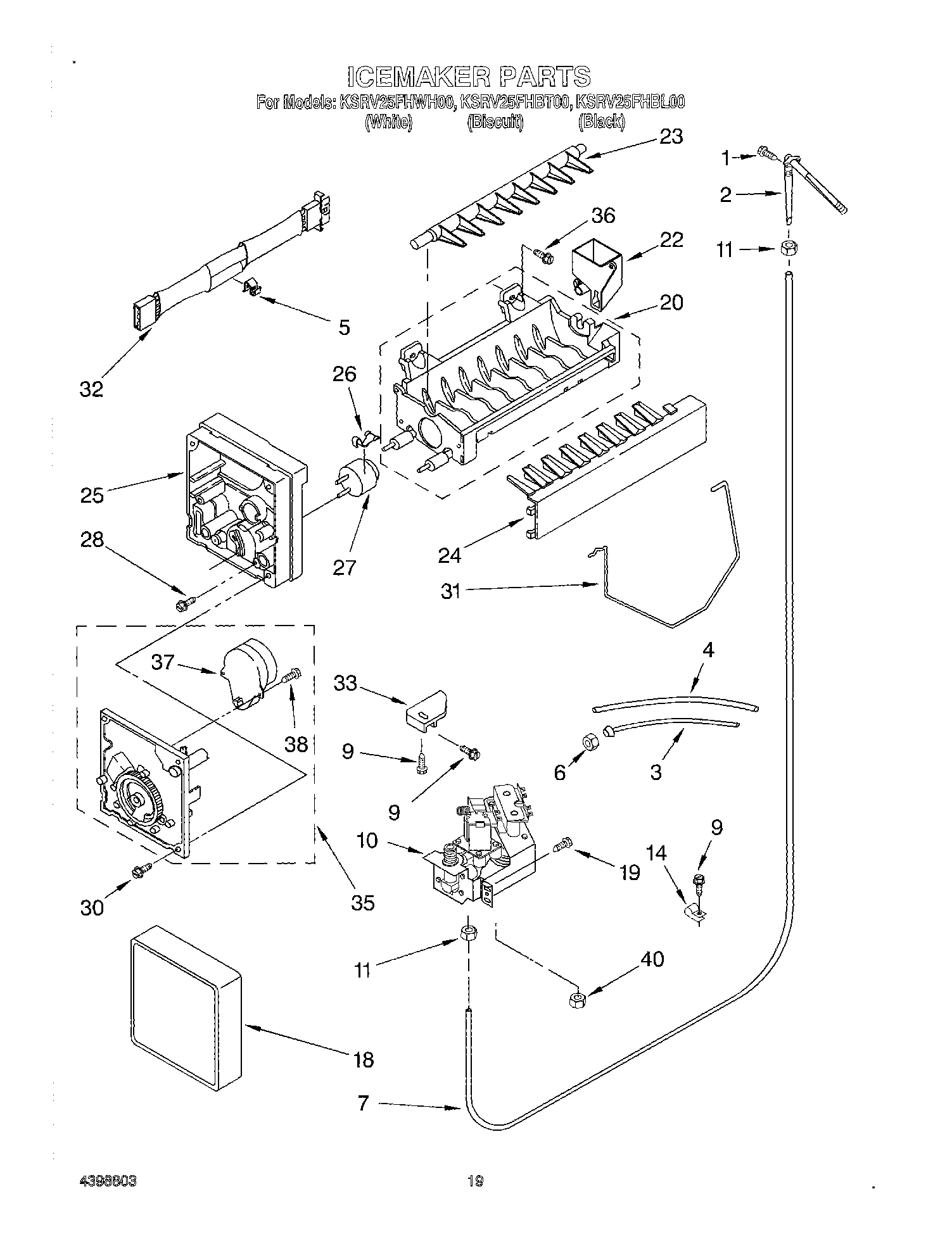 12 - ICE MAKER, OPTIONAL