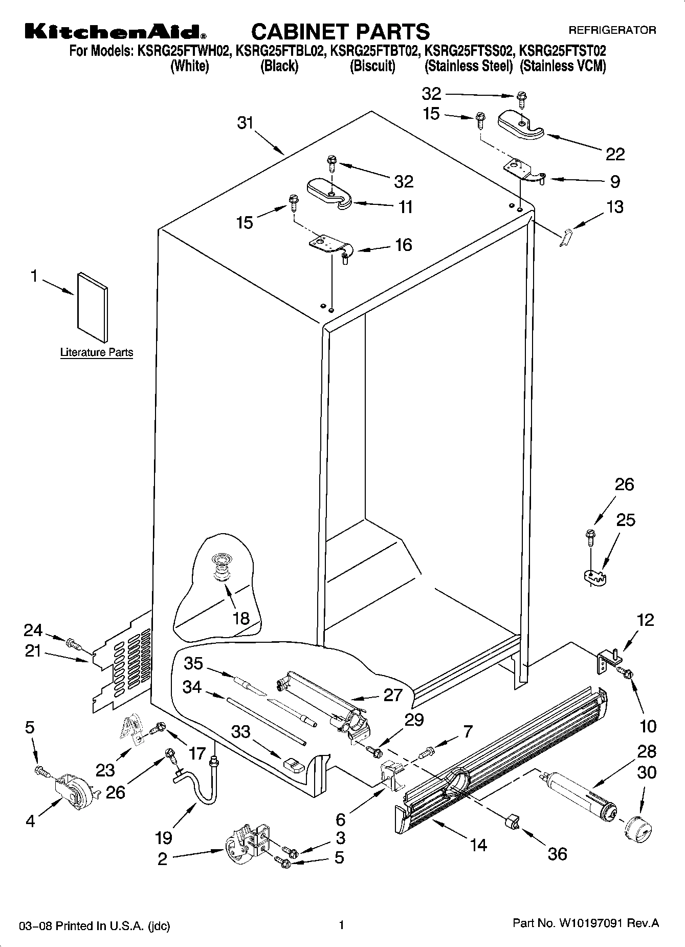 01 - CABINET PARTS