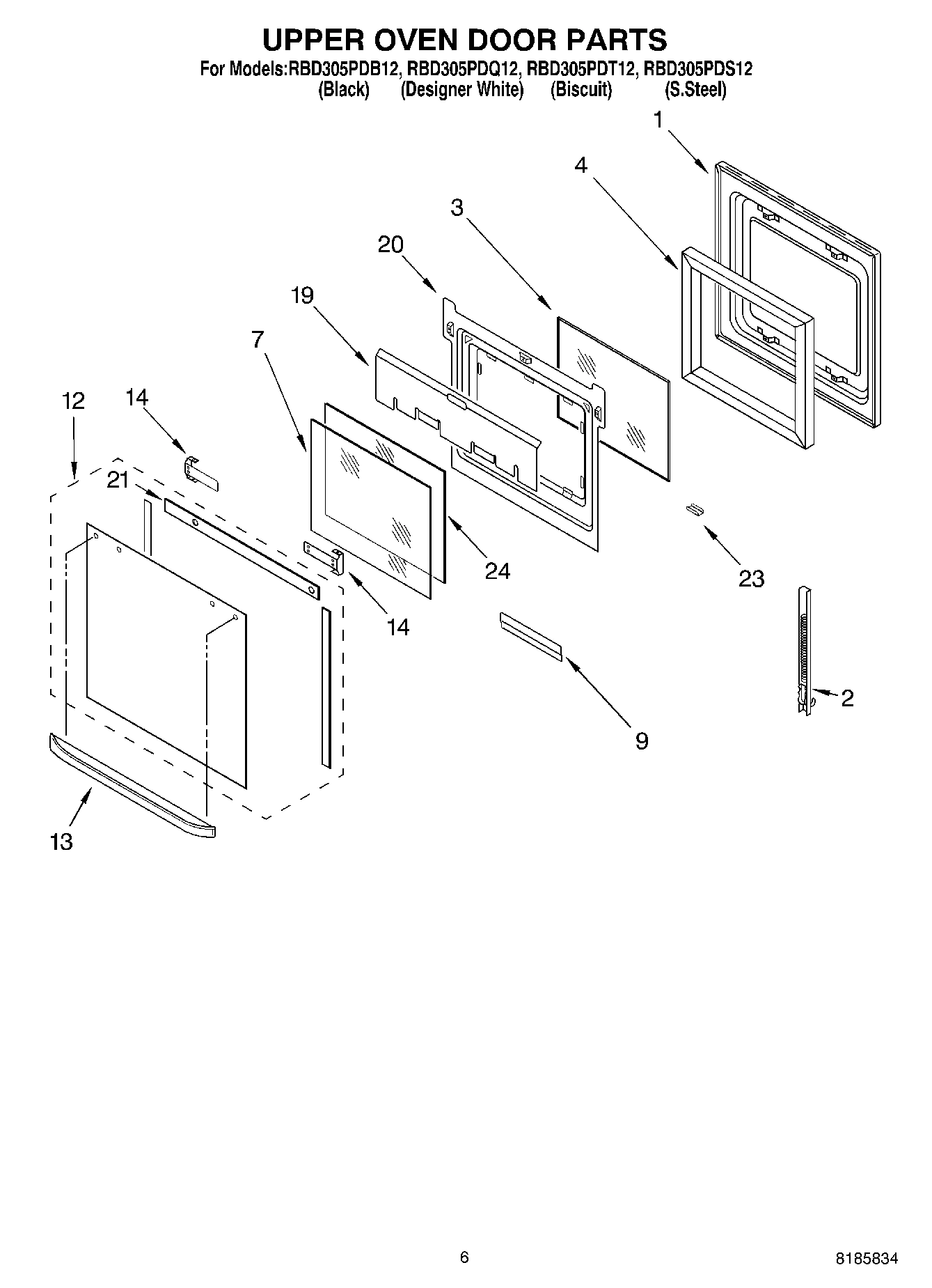 04 - UPPER OVEN DOOR