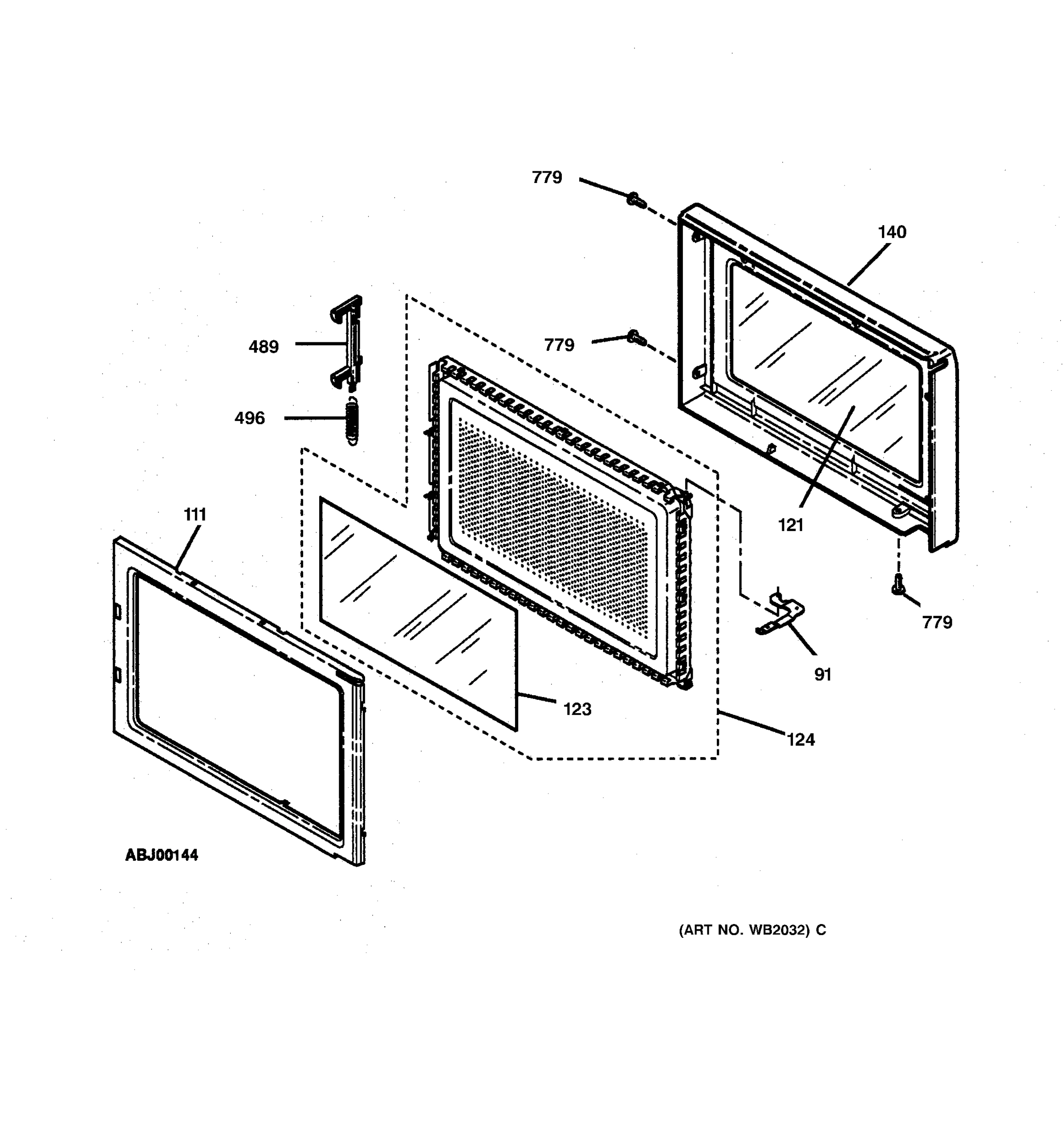 MICROWAVE DOOR