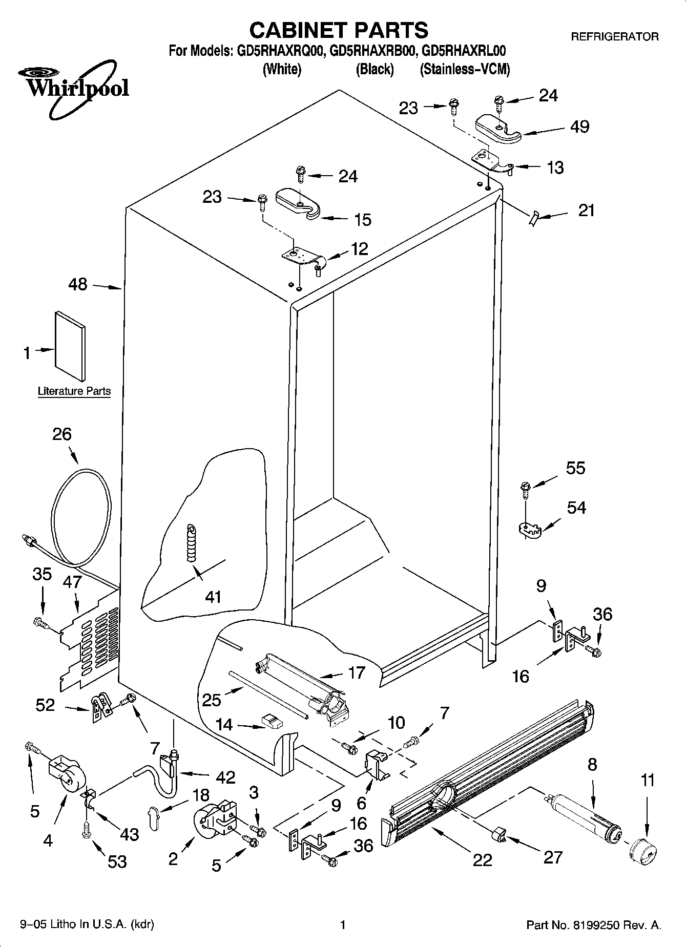 01 - CABINET PARTS