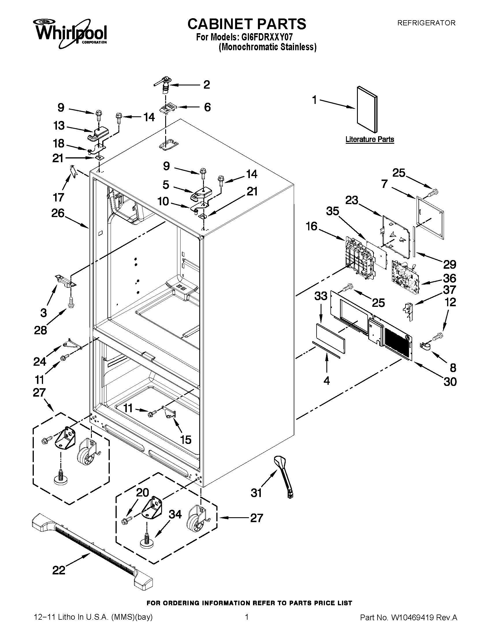 01 - CABINET PARTS