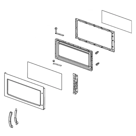 W10471688 Whirlpool Microwave Door