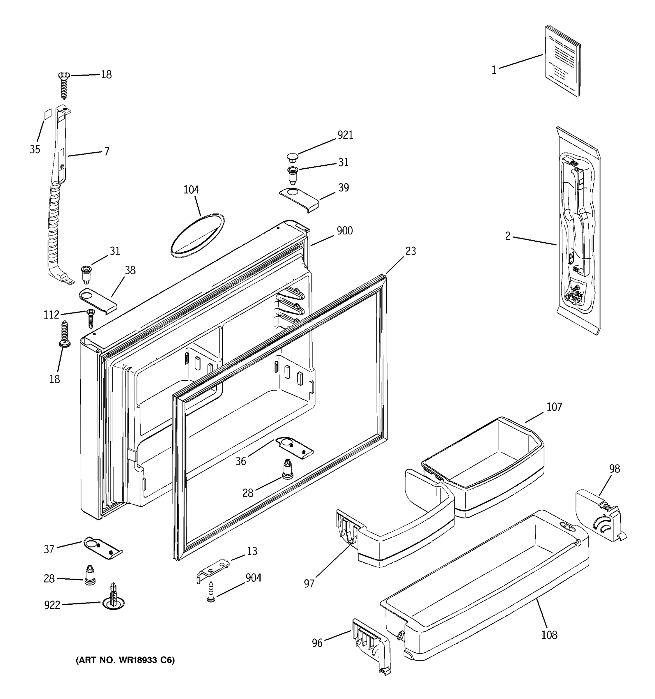 FREEZER DOOR