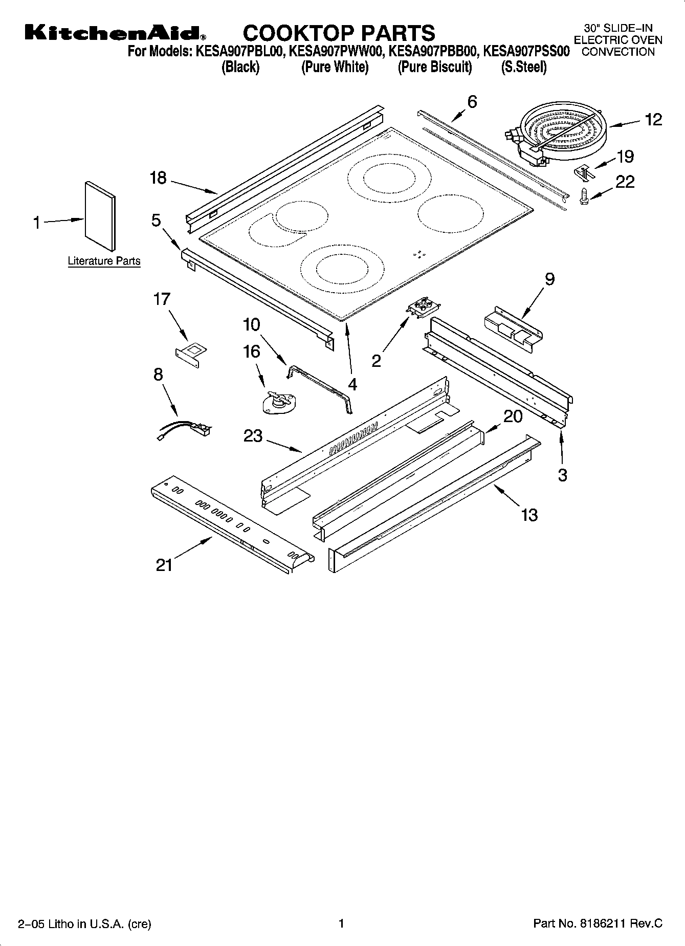 01 - COOKTOP PARTS