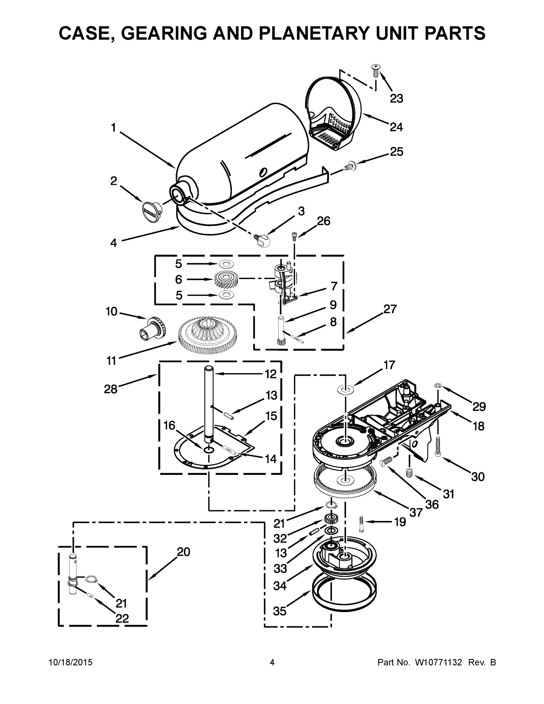 03 - CASE, GEARING AND PLANETARY UNIT PARTS