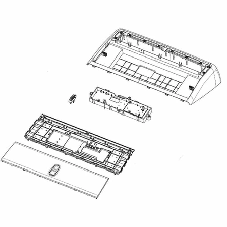 DC97-19206E Samsung Dryer Control Semi Panel