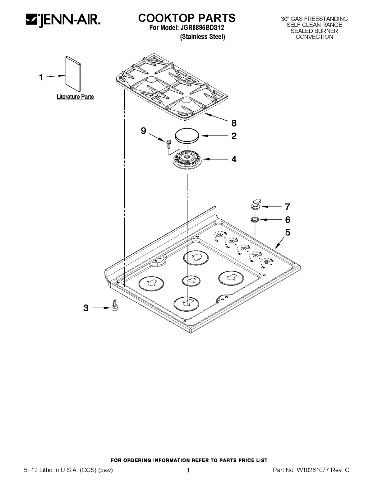 01 - COOKTOP PARTS