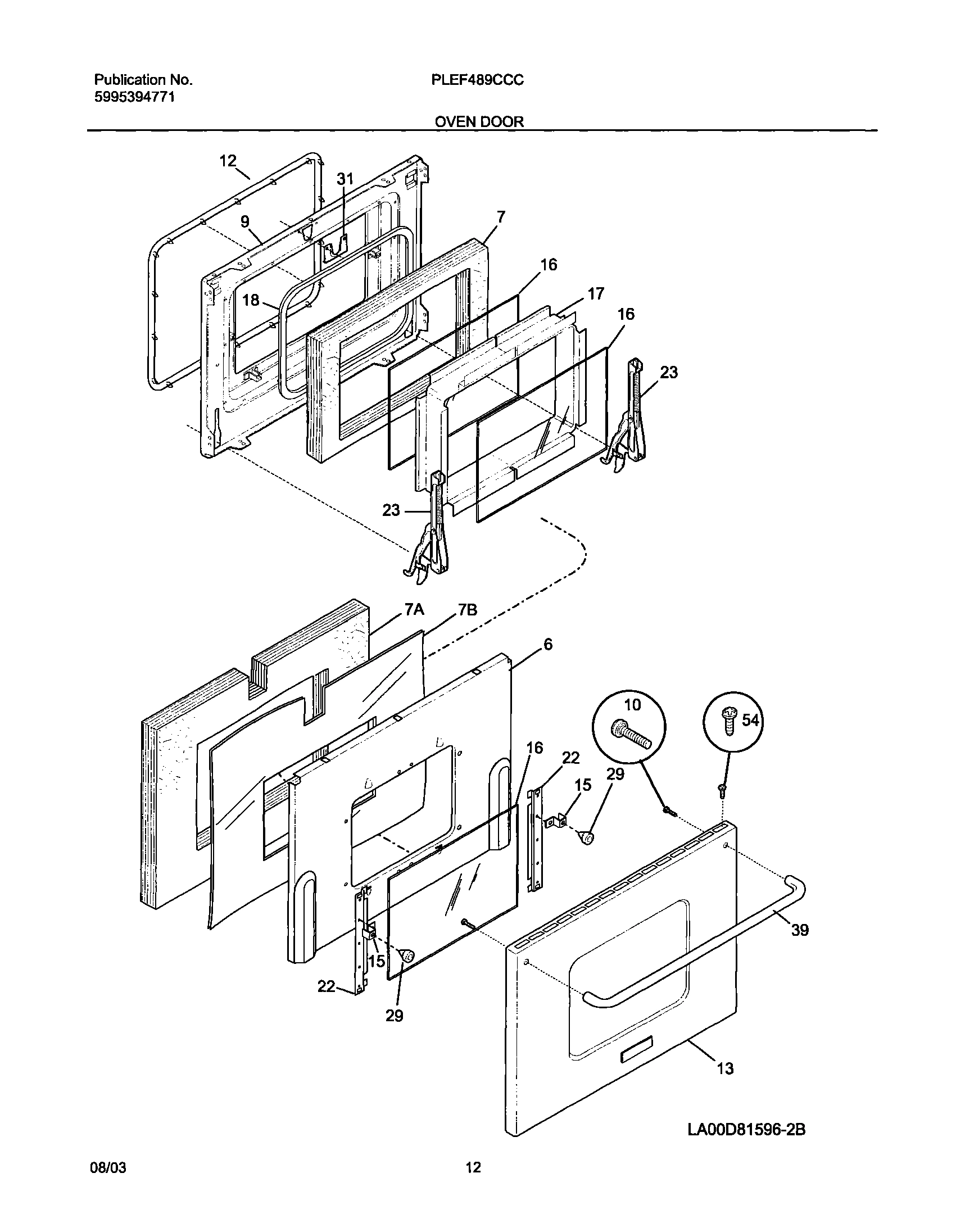 11 - OVEN DOOR