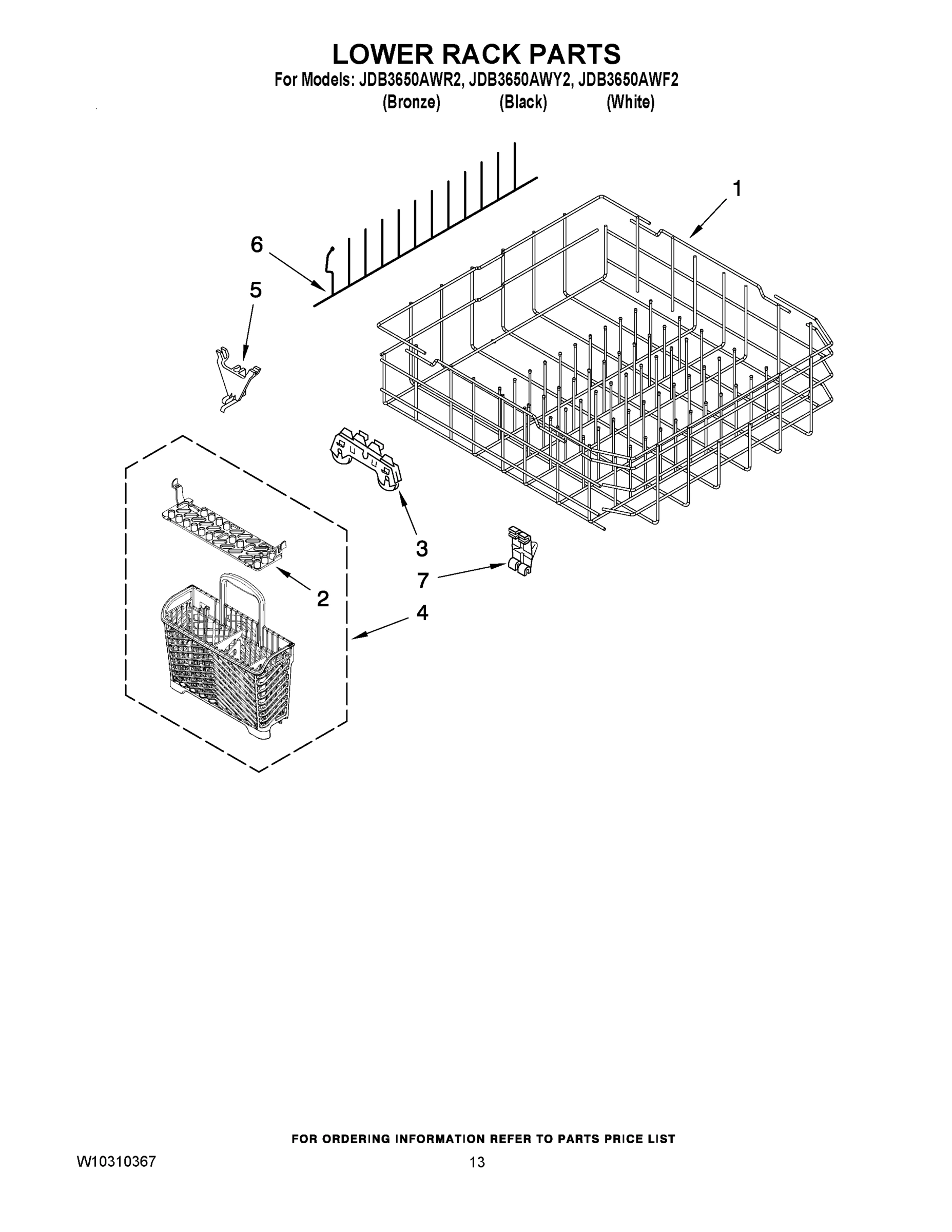 10 - LOWER RACK PARTS