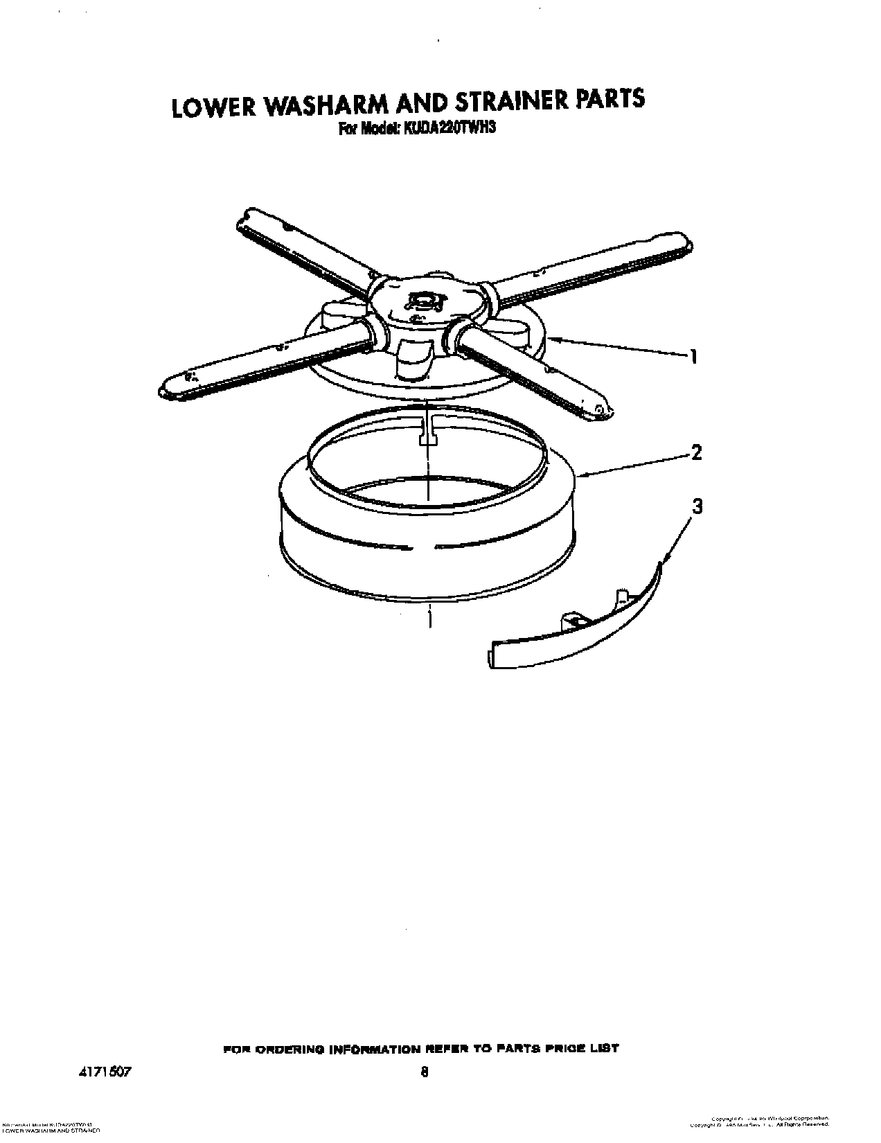 06 - LOWER WASHARM AND STRAINER