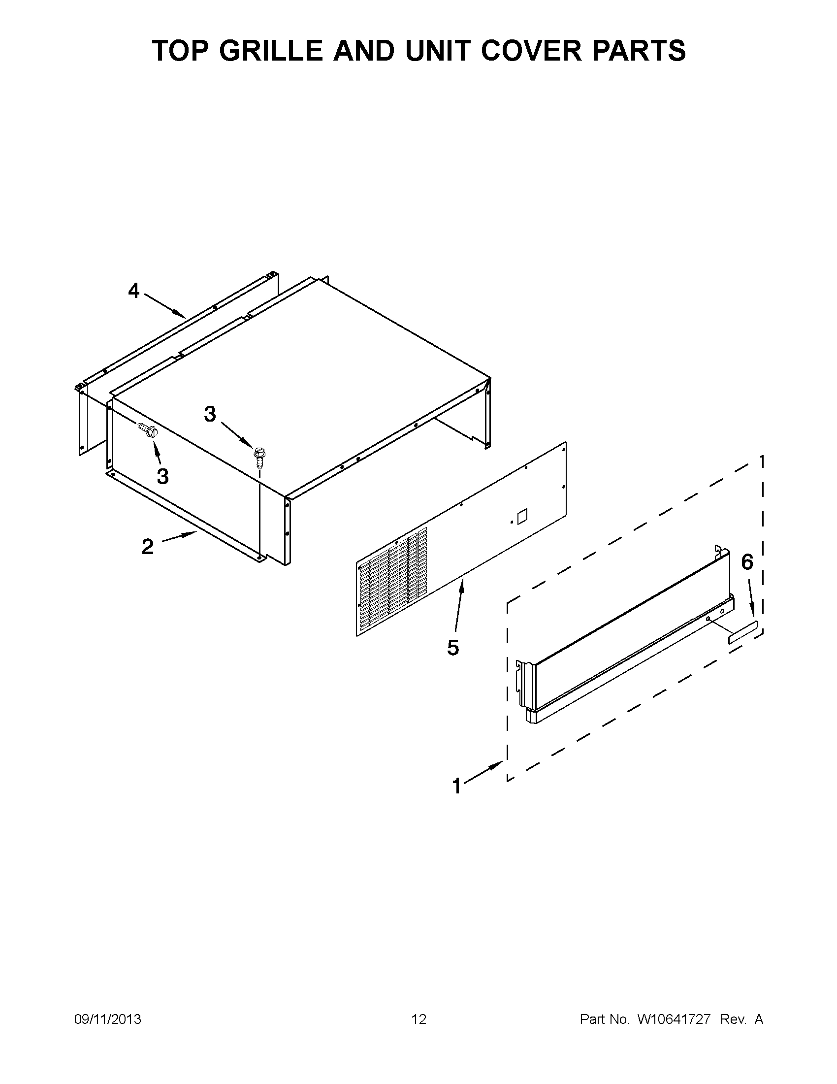 07 - TOP GRILLE AND UNIT COVER PARTS