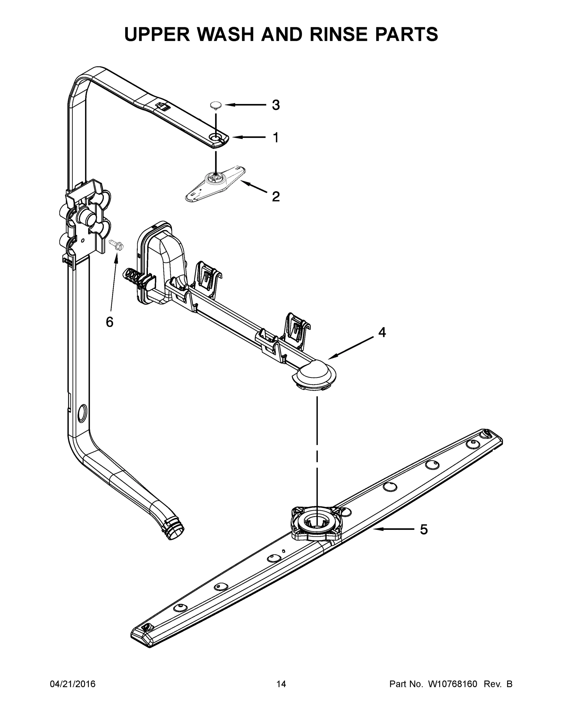 08 - UPPER WASH AND RINSE PARTS