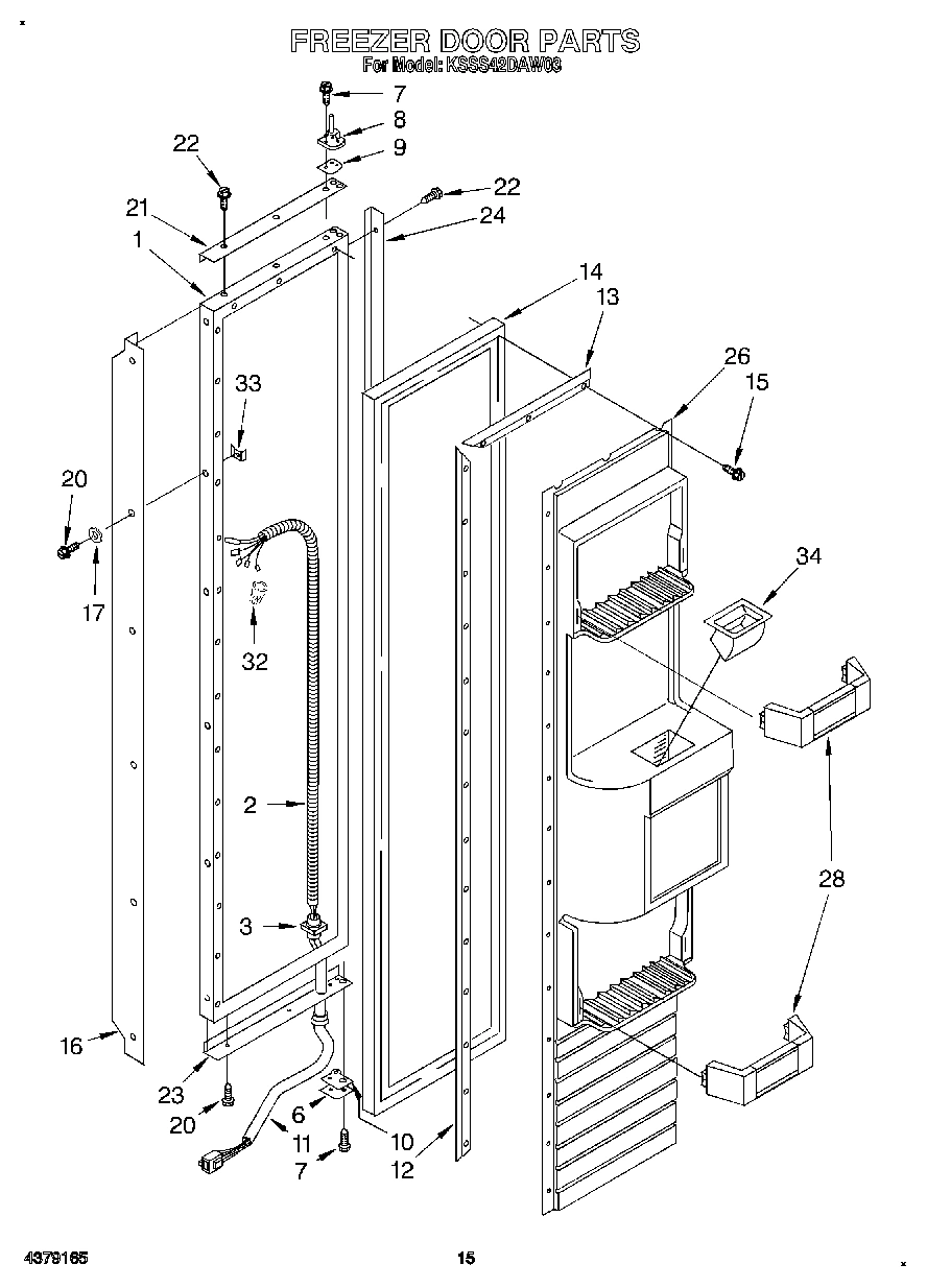 12 - FREEZER DOOR