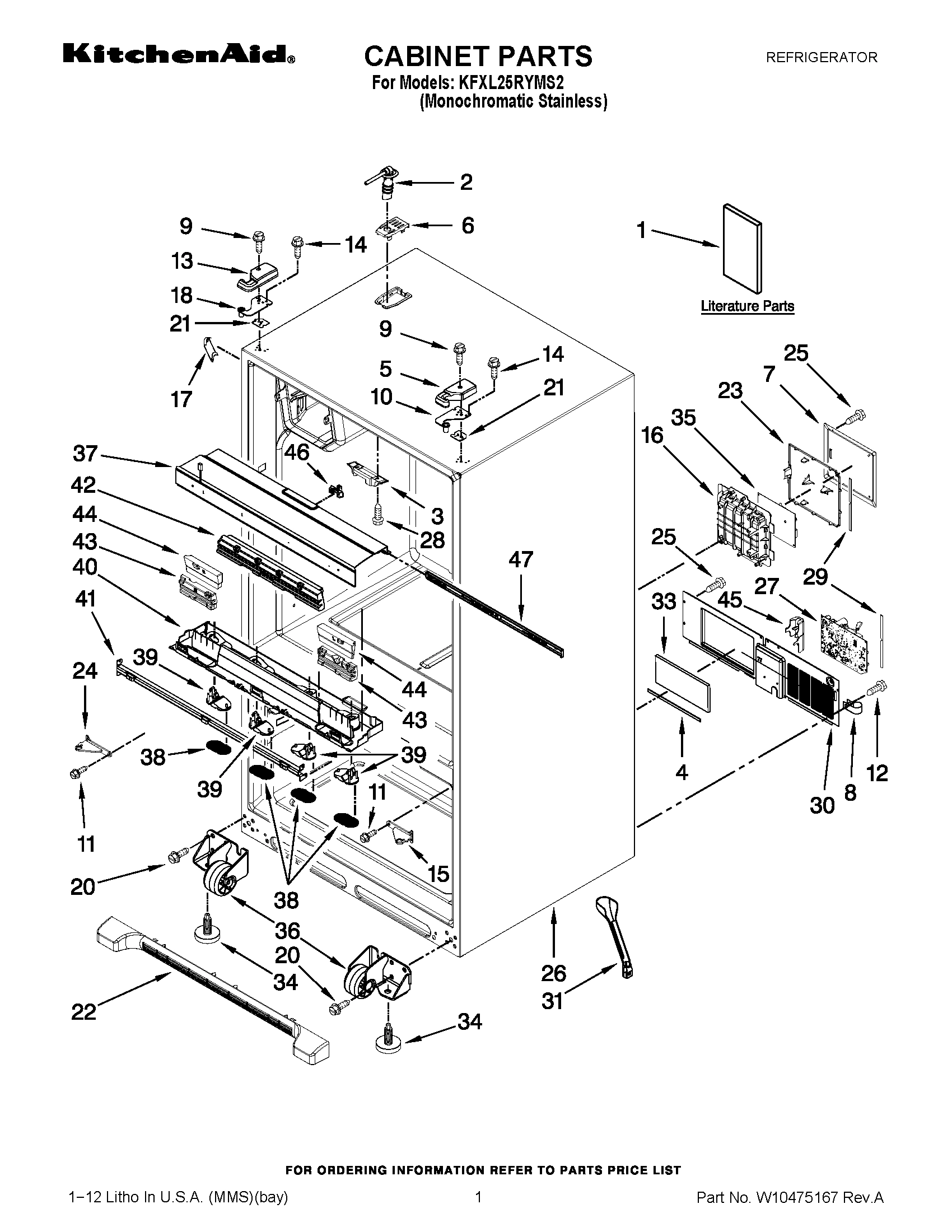 01 - CABINET PARTS