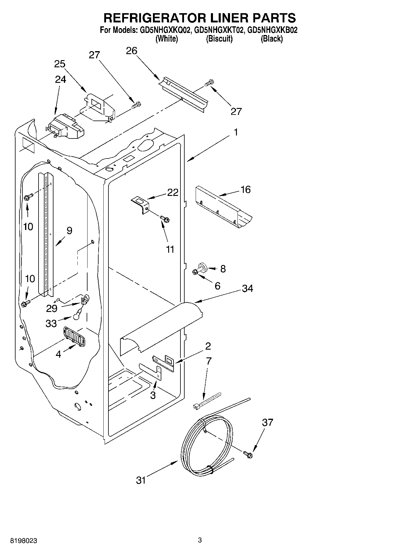 02 - REFRIGERATOR LINER