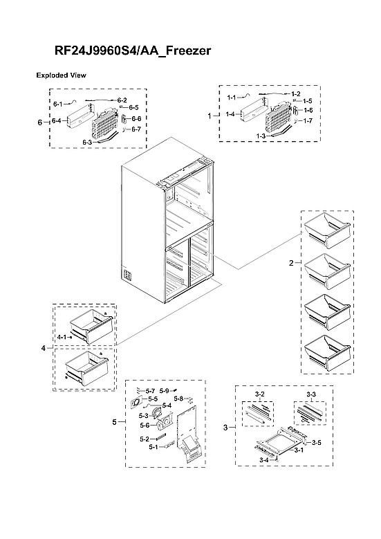 LEFT REFRIGERATOR DOOR PARTS