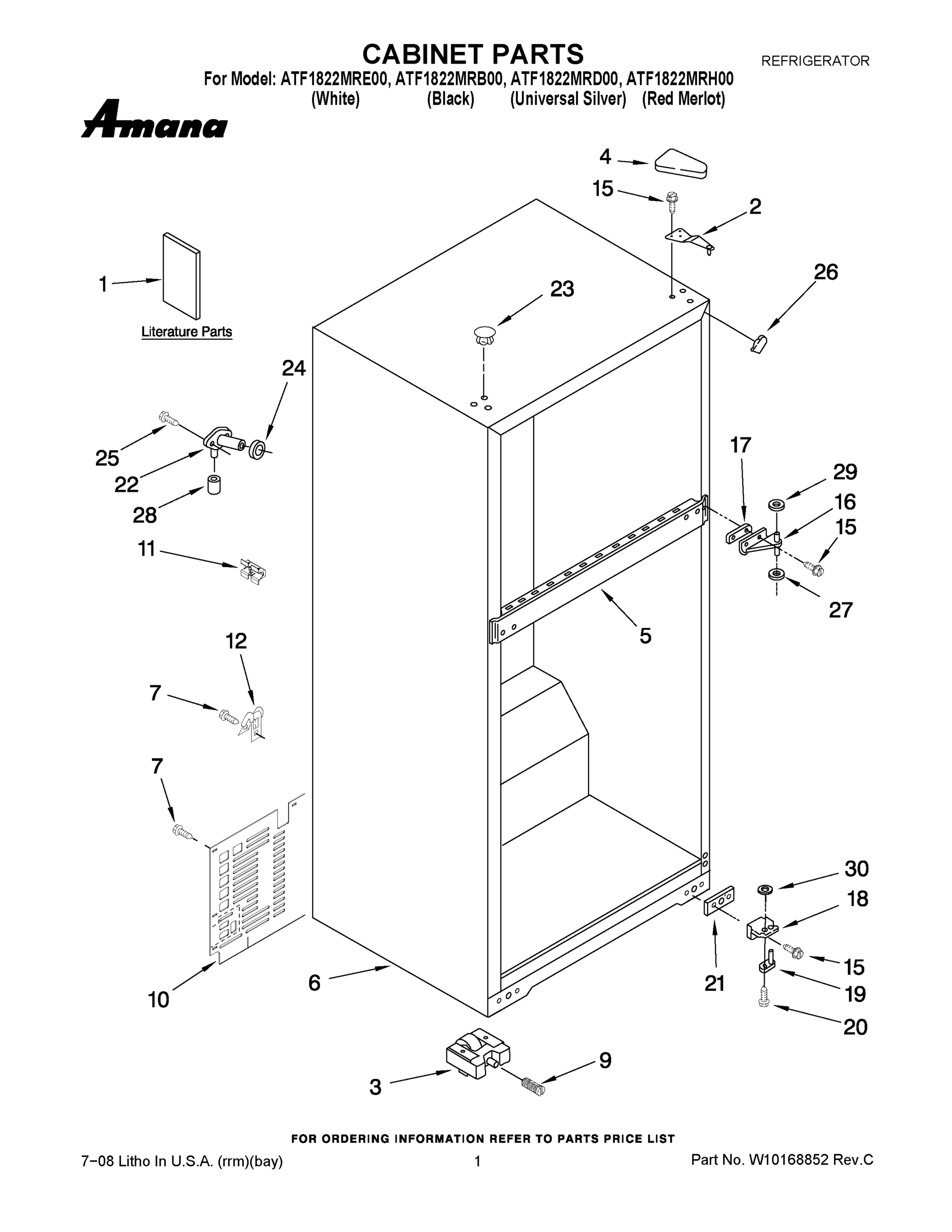 01 - CABINET PARTS
