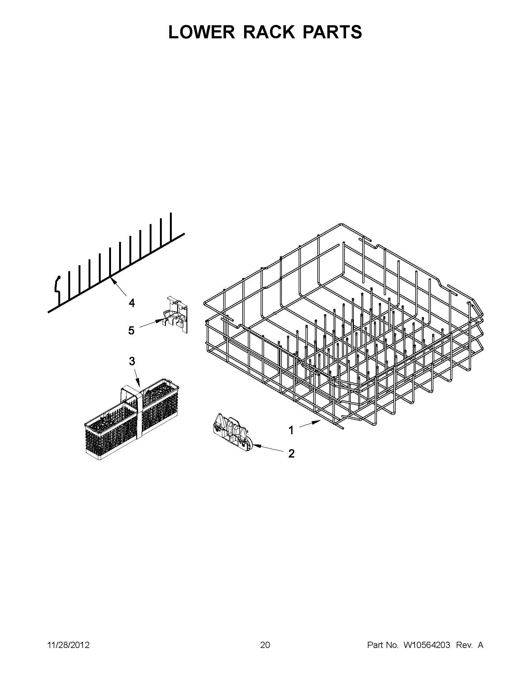 10 - LOWER RACK PARTS