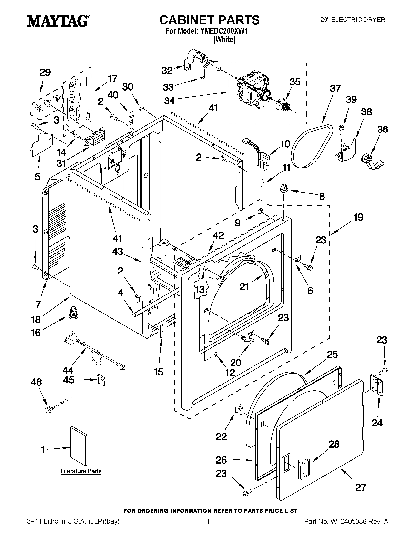 01 - CABINET PARTS