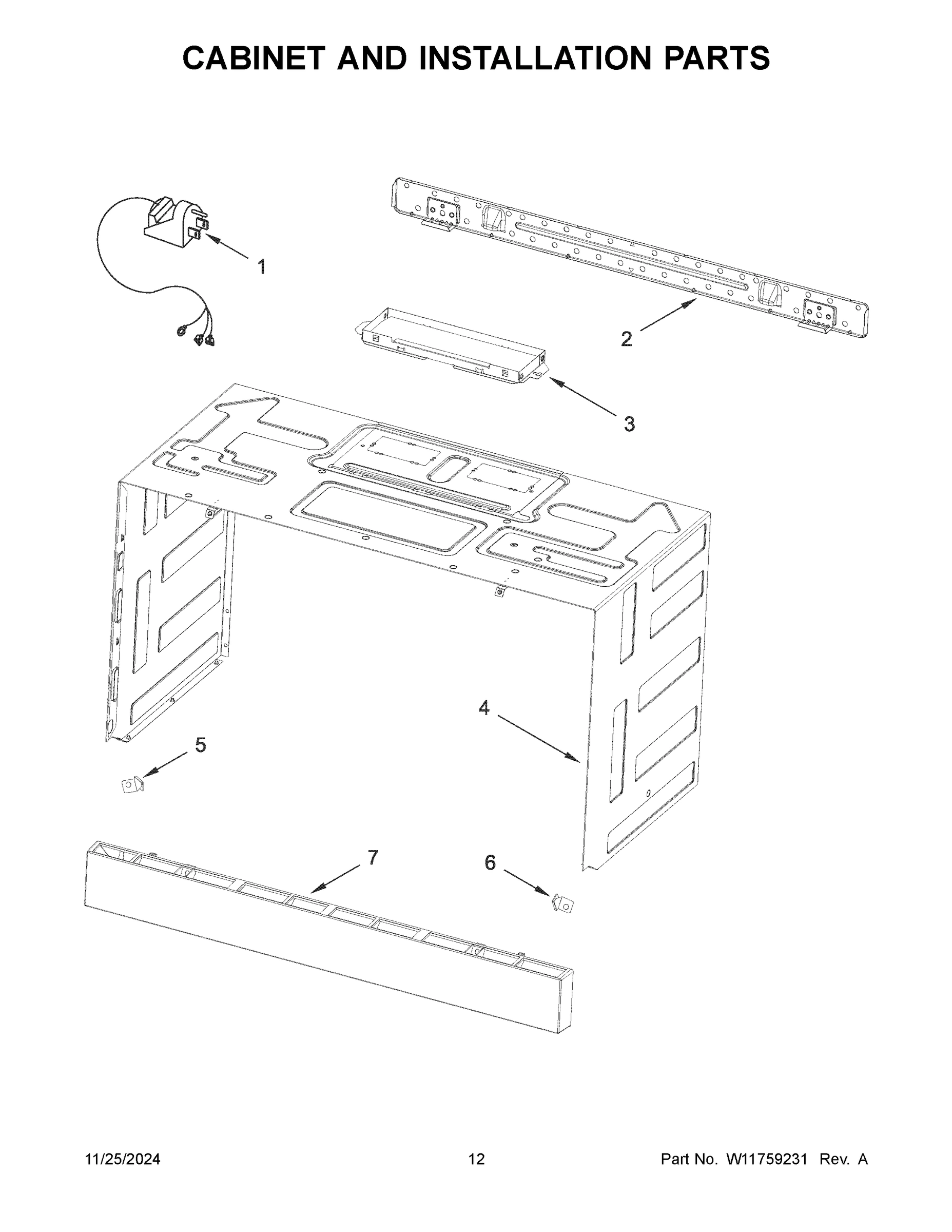 07 - CABINET AND INSTALLATION PARTS