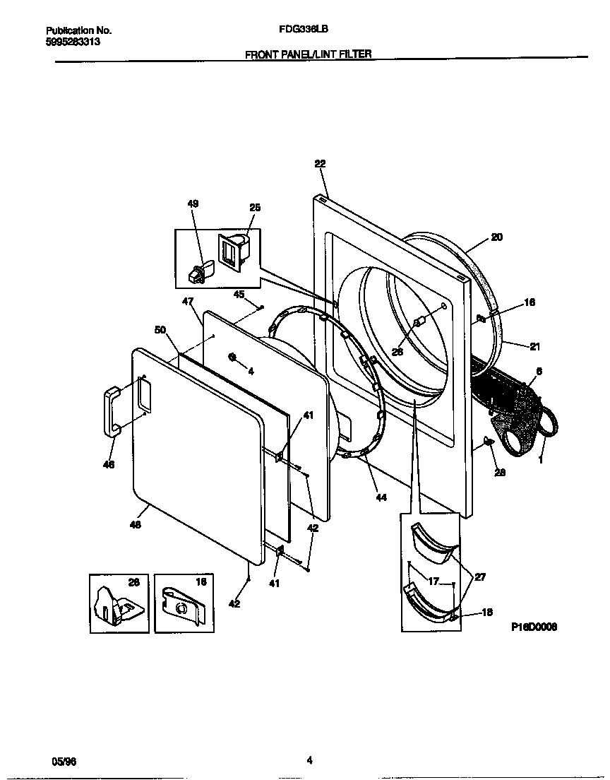 03 - FRONT PANEL/LINT FILTER