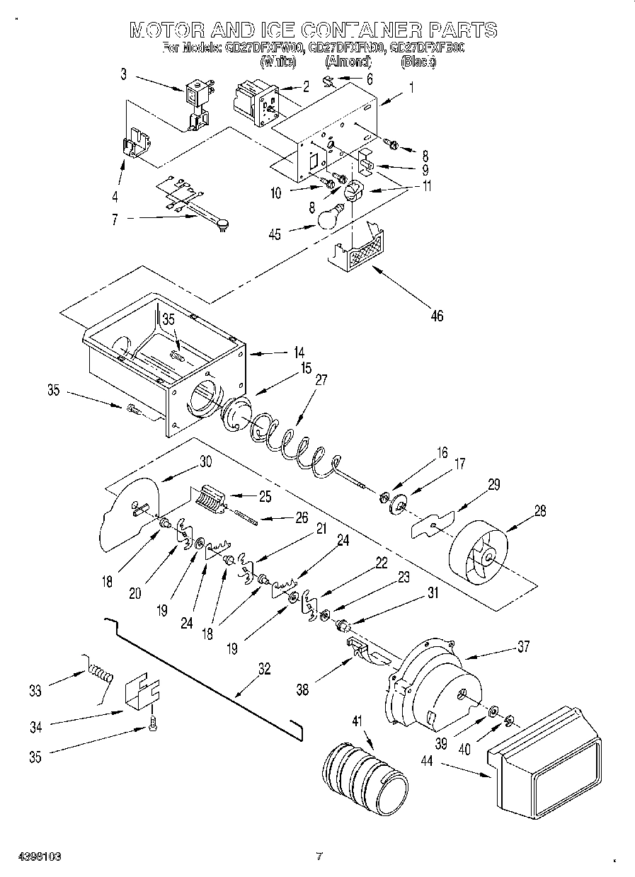 05 - MOTOR AND ICE CONTAINER