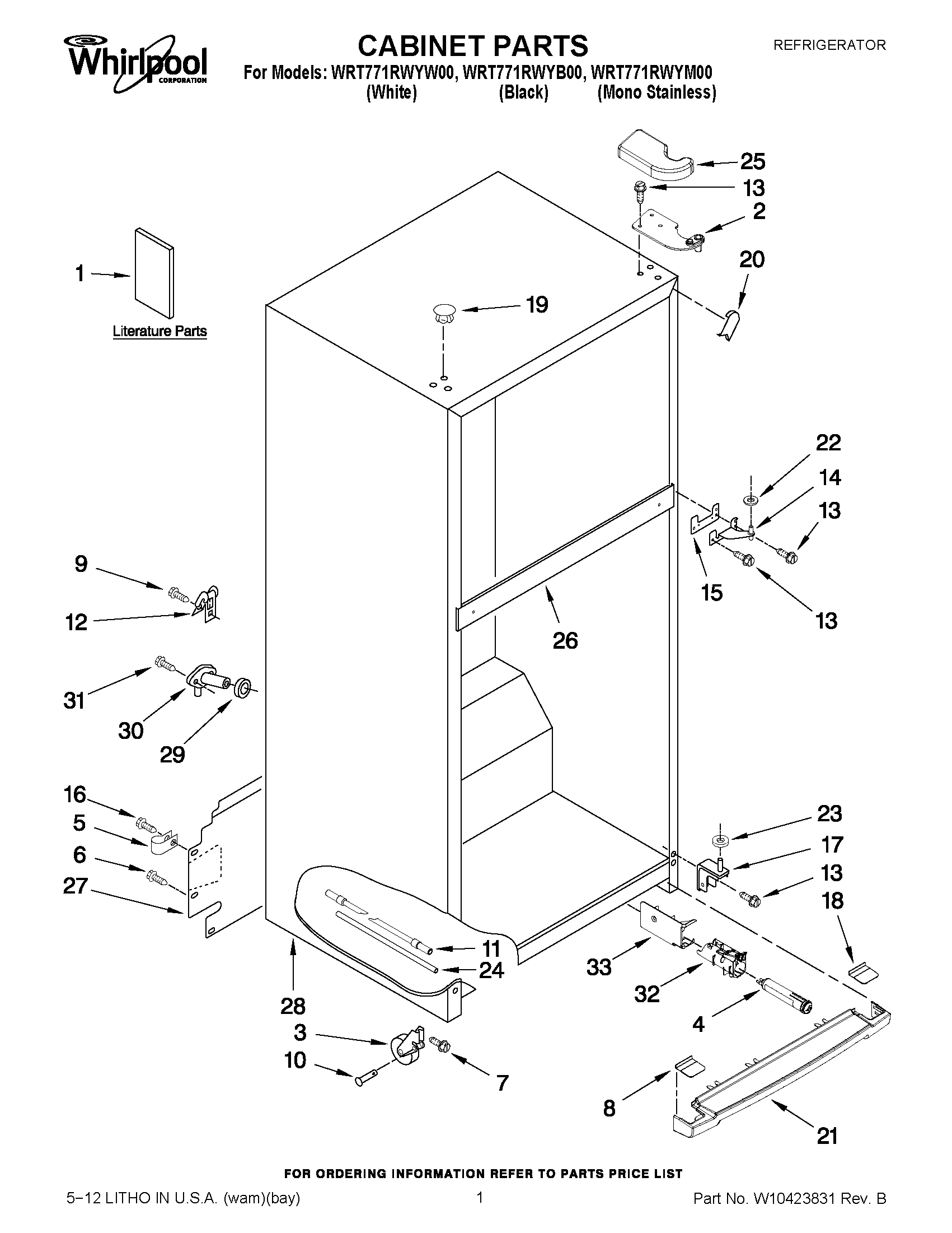01 - CABINET PARTS